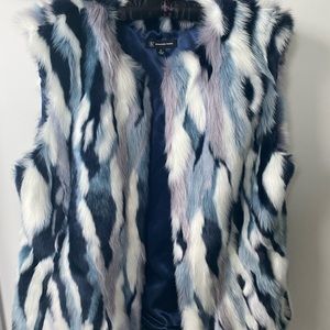 Never worn, INC International Concepts Faux Fur Vest